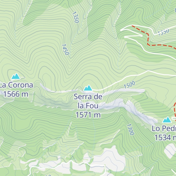 Map of Serra de la Fou