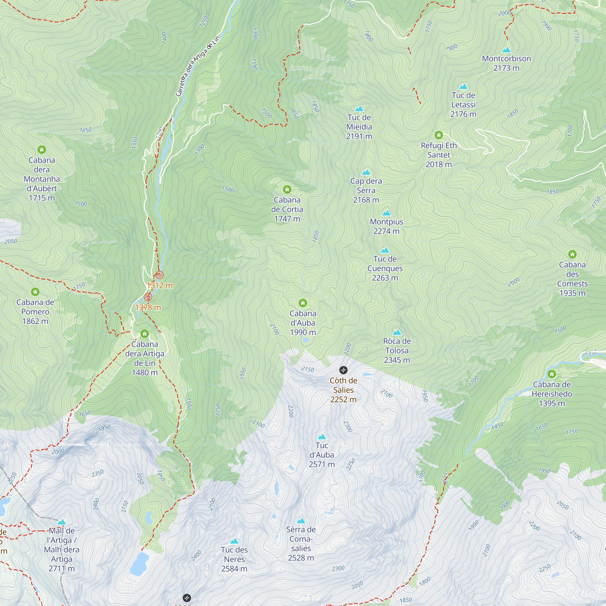 Cabana d'Auba map