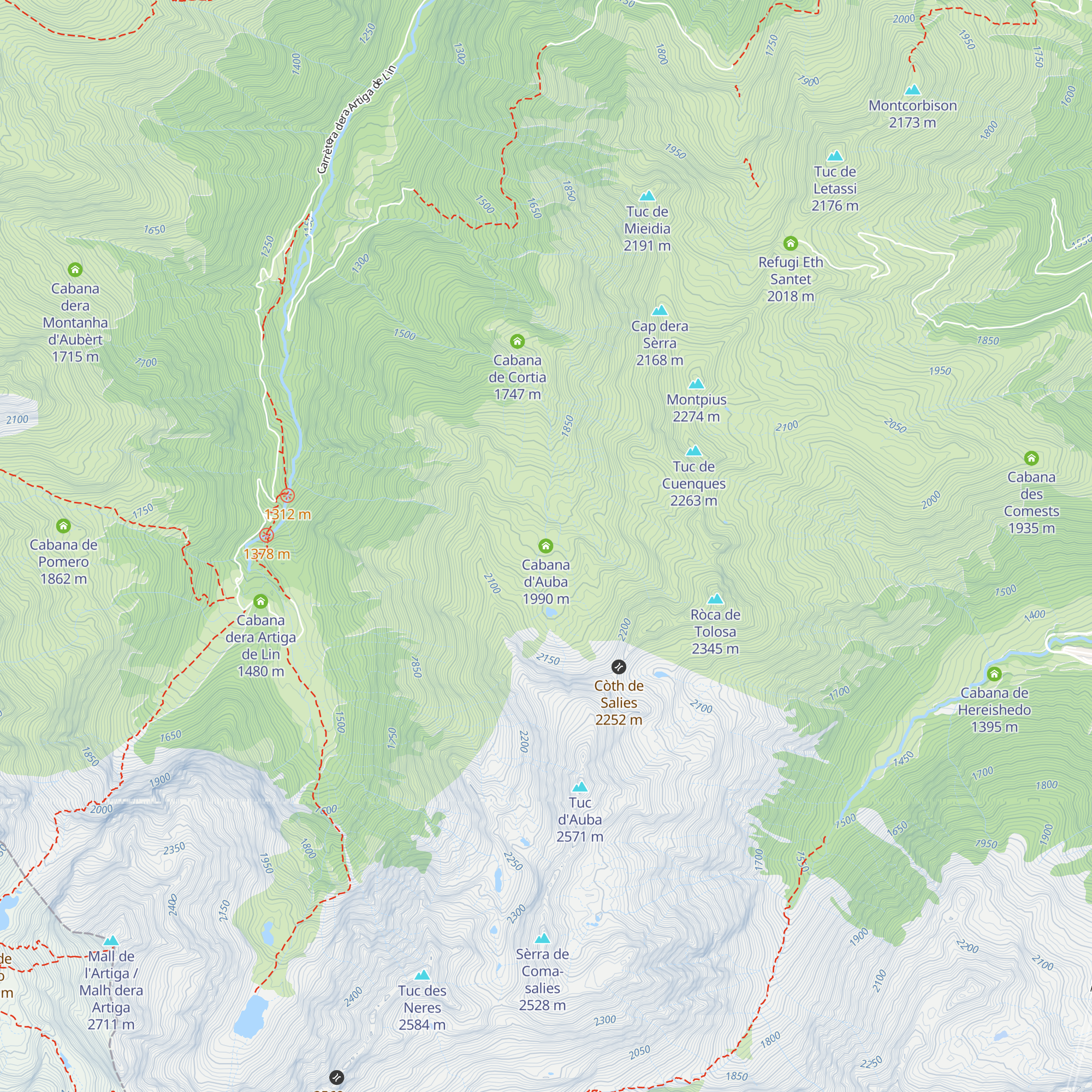 Cabana d'Auba map