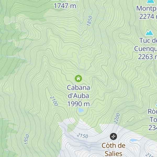 Map of Cabana d'Auba
