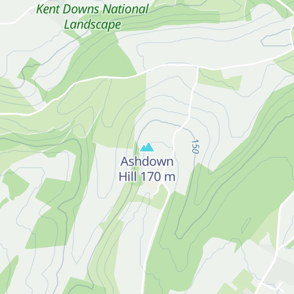 Map of Ashdown Hill