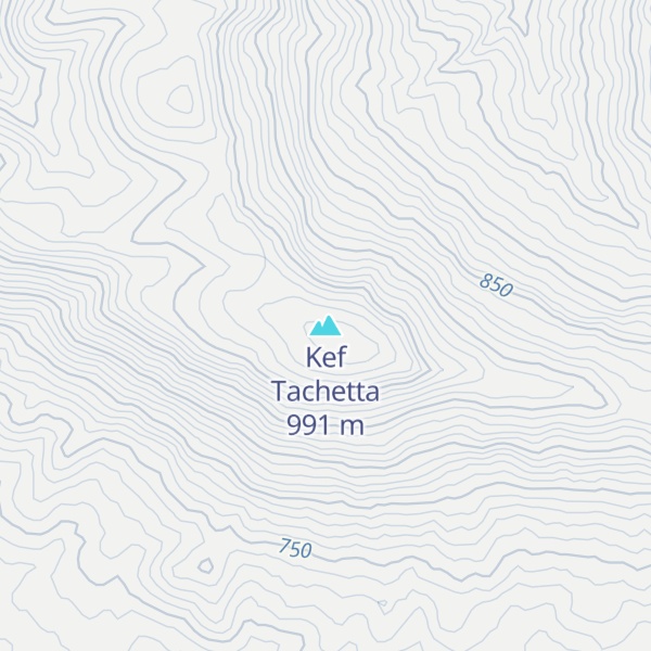 Map of Kef Tachetta