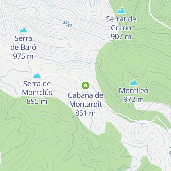 Map of Cabana de Montardit