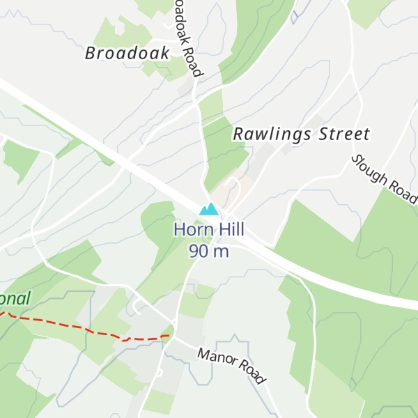 Map of Horn Hill