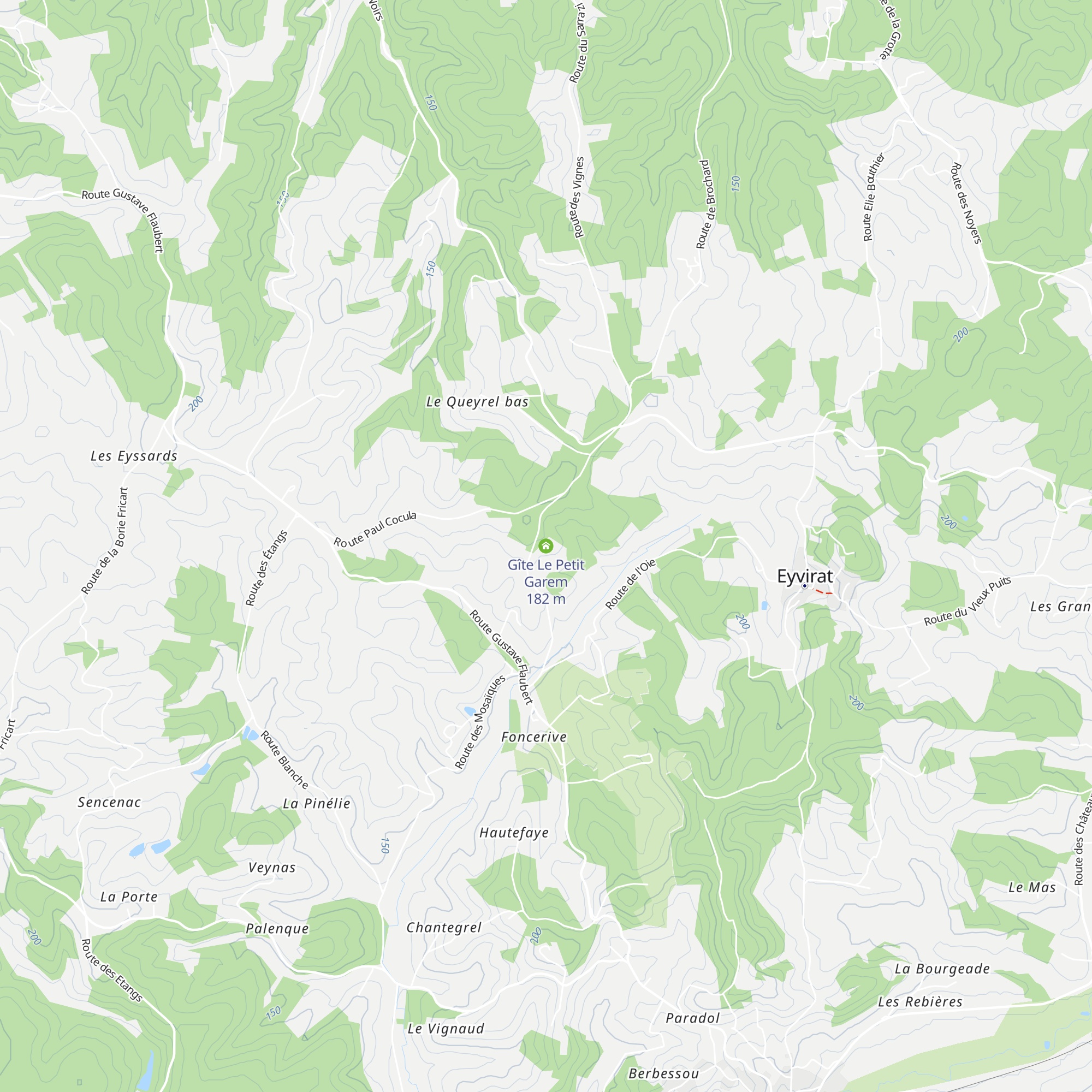 Gîte Le Petit Garem map