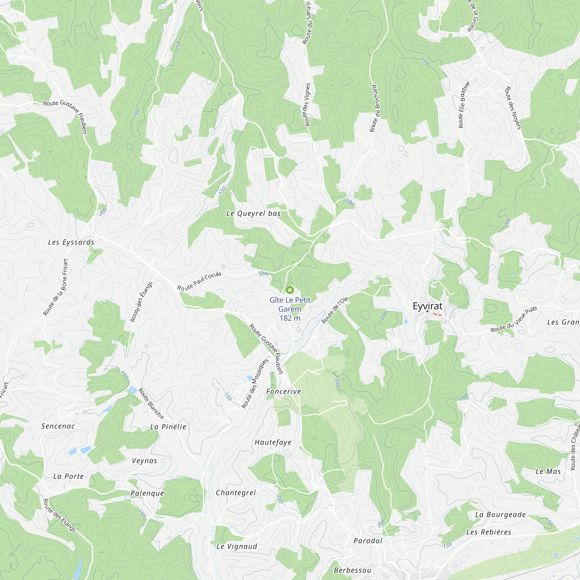 Gîte Le Petit Garem map