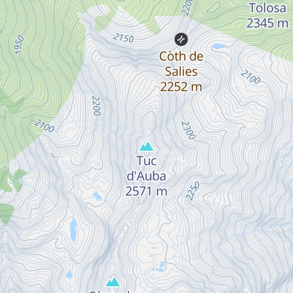 Map of Tuc d'Auba