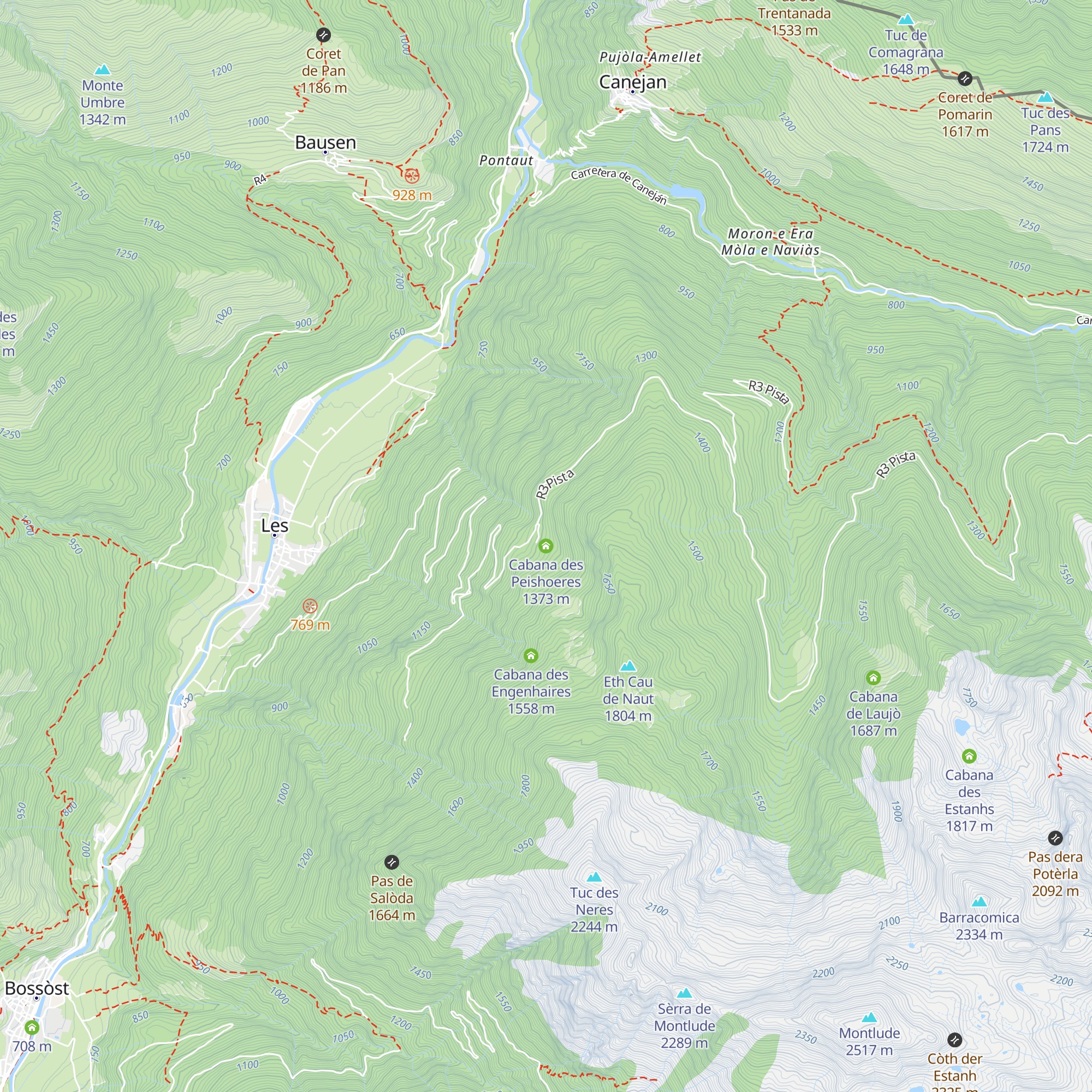 Cabana des Peishoeres map