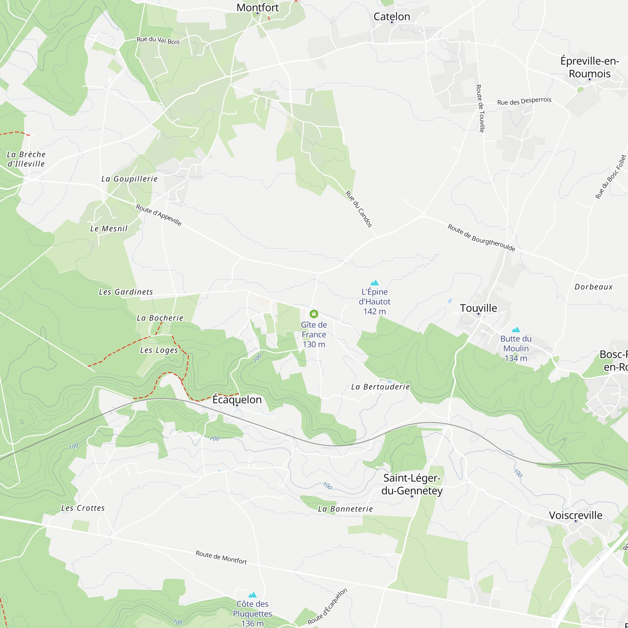 Gîte de France map