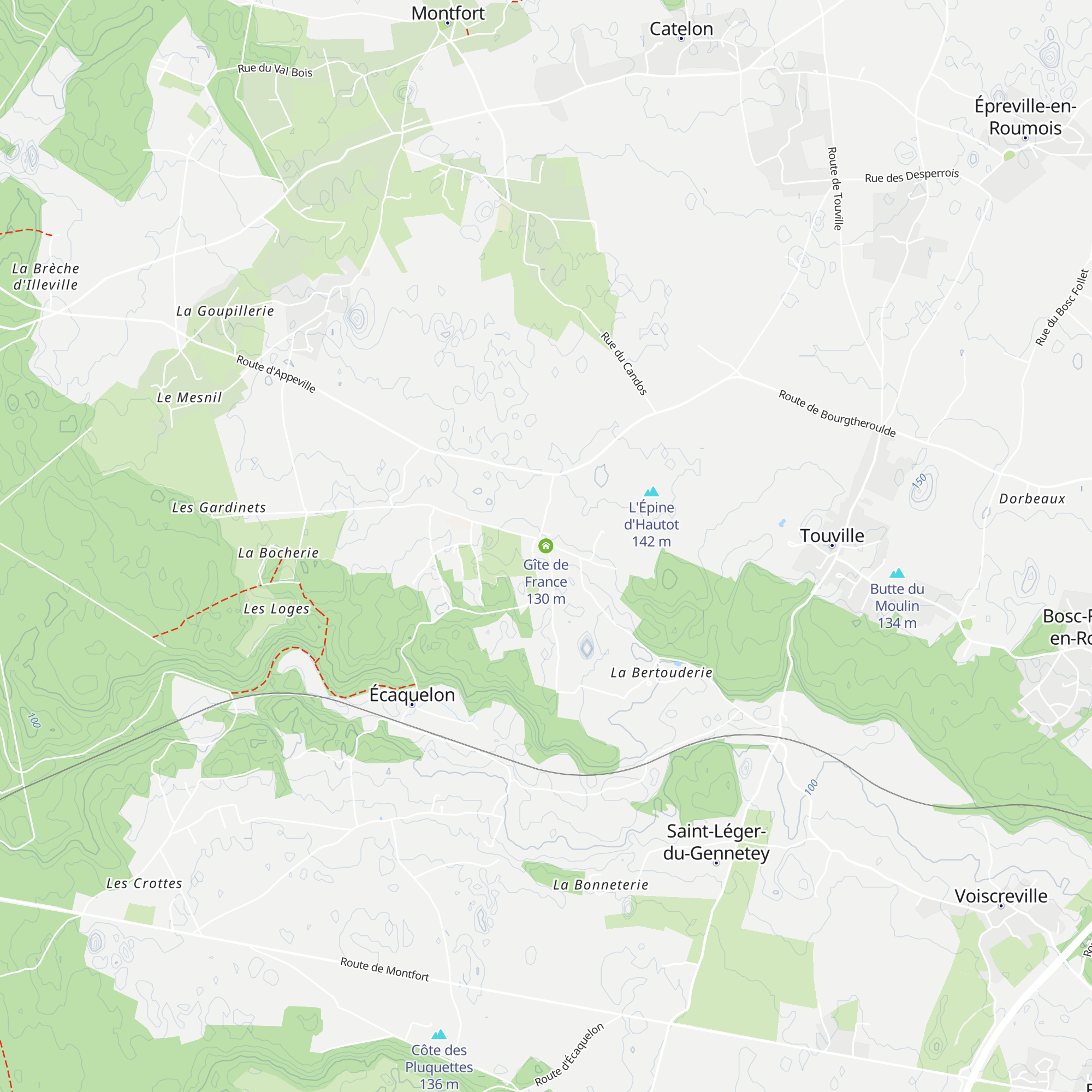 Gîte de France map