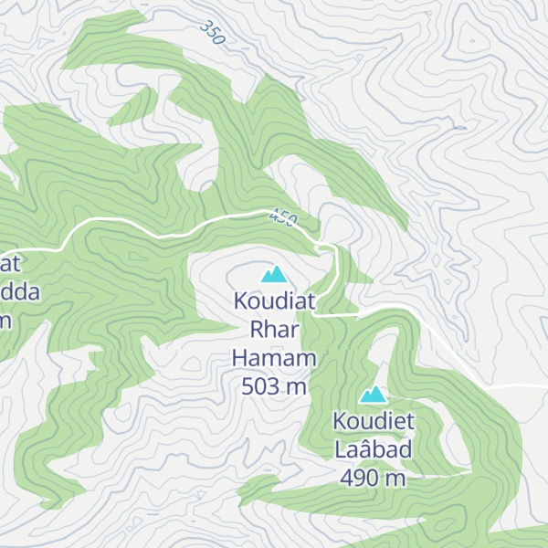 Map of Koudiat Rhar Hamam