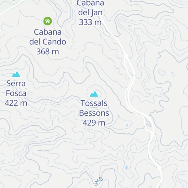 Map of Tossals Bessons