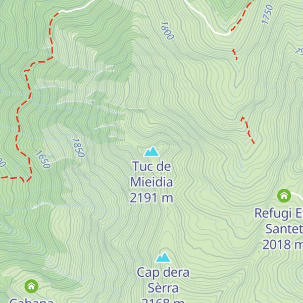 Map of Tuc de Mieidia
