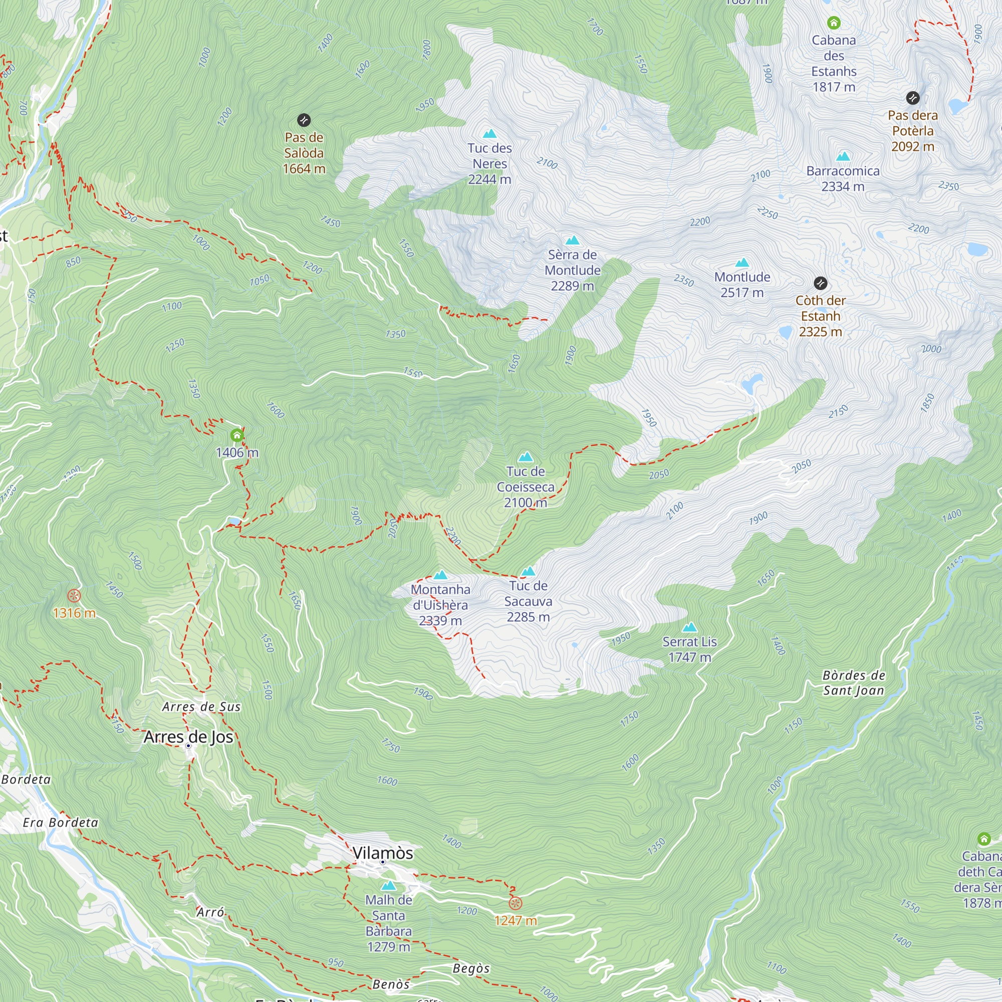 Cabana de Sasseuva map