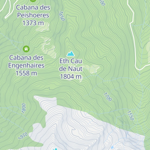Map of Cabana deth Cau de Naut