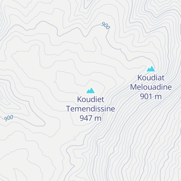 Map of Koudiet Temendissine