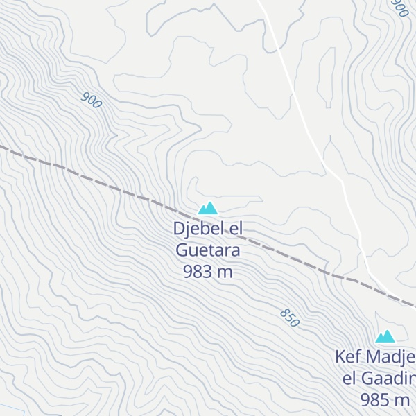 Map of Djebel el Guetara