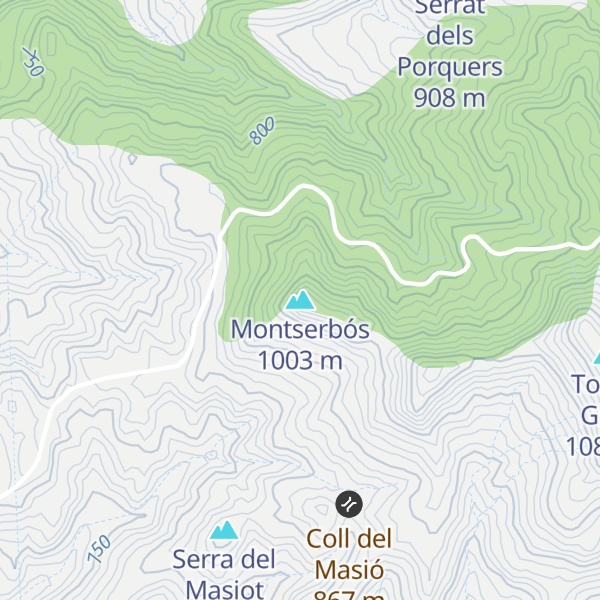 Map of Montserbós