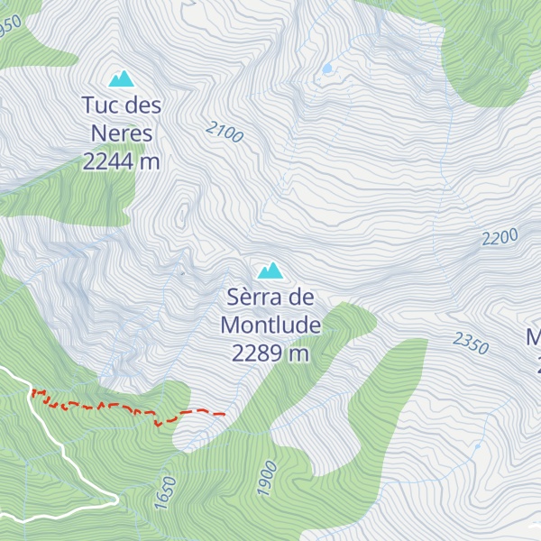 Map of Sèrra de Montlude