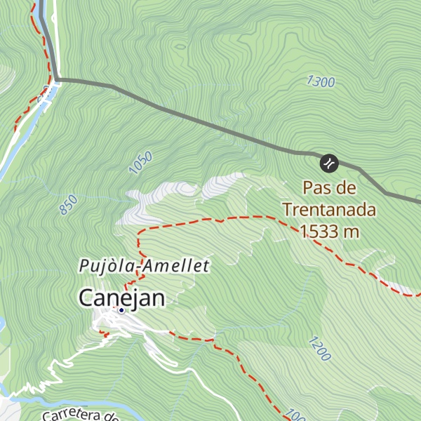 Map of Cabanes deth To