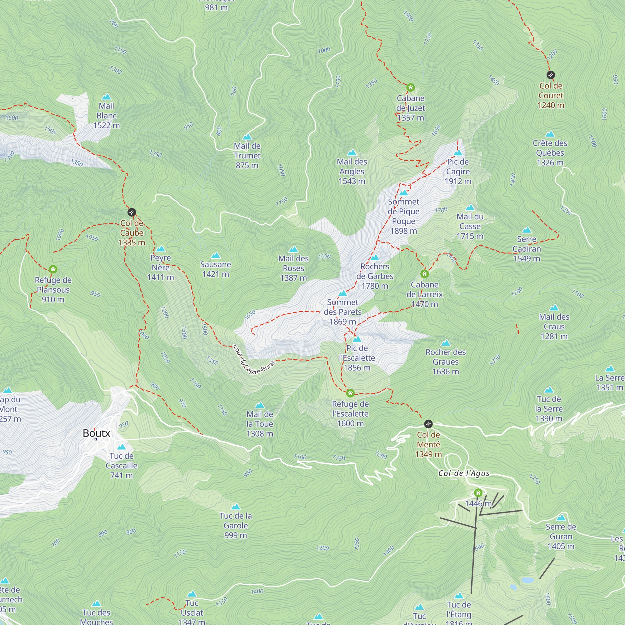 Cabane La Manolette map