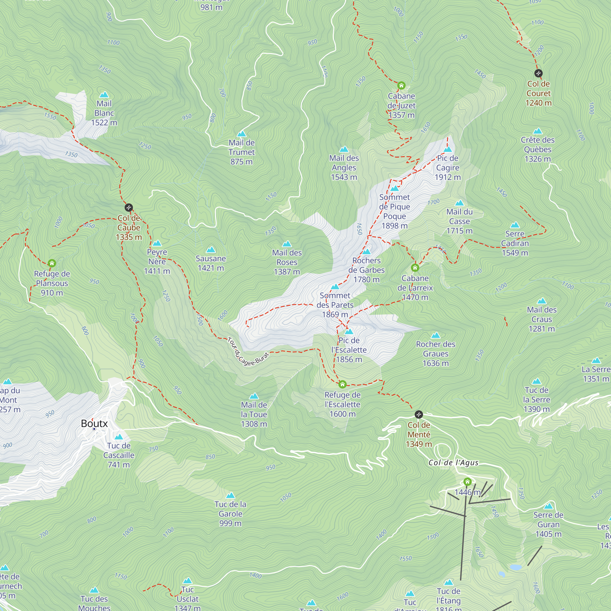 Cabane La Manolette map