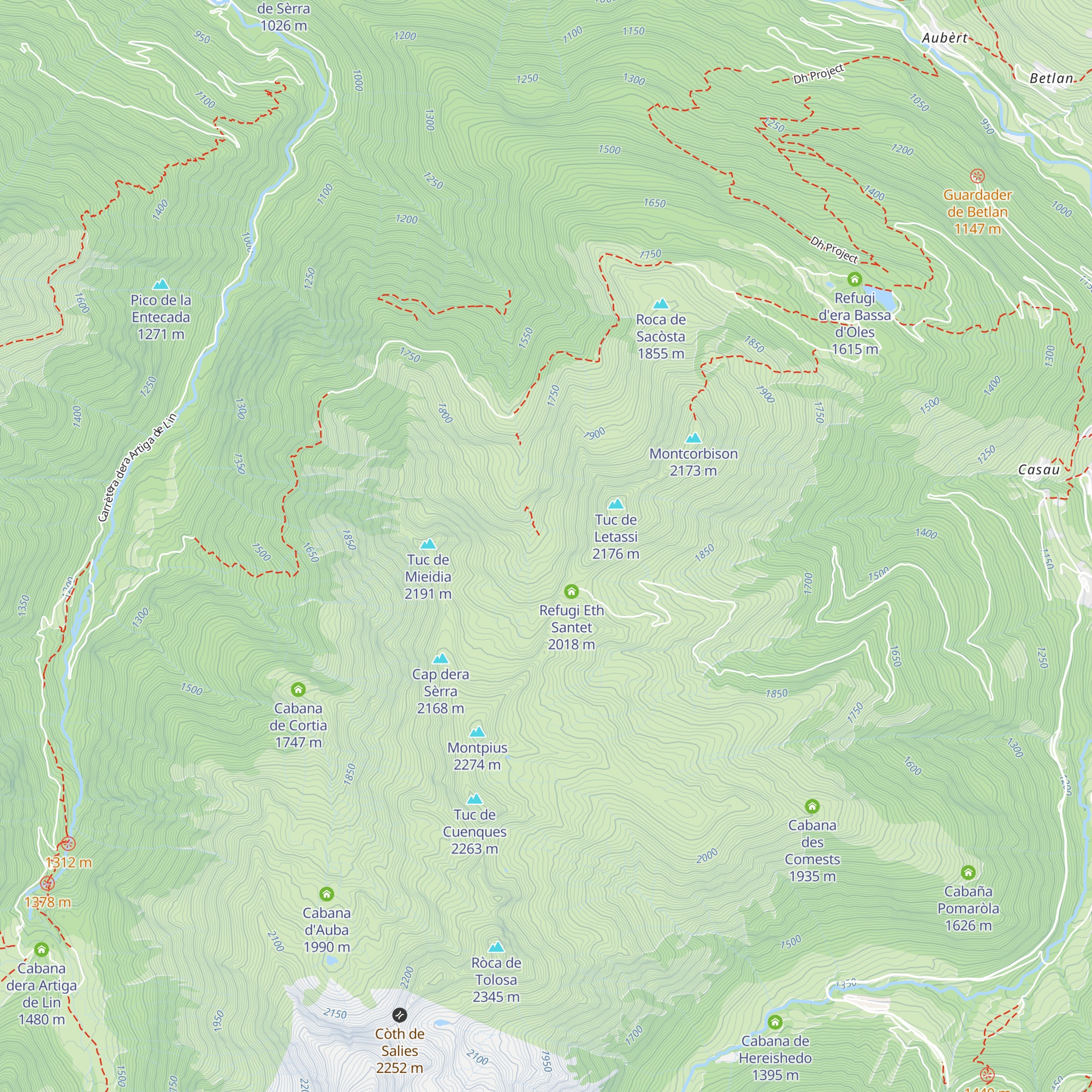Cabana de Gèles map
