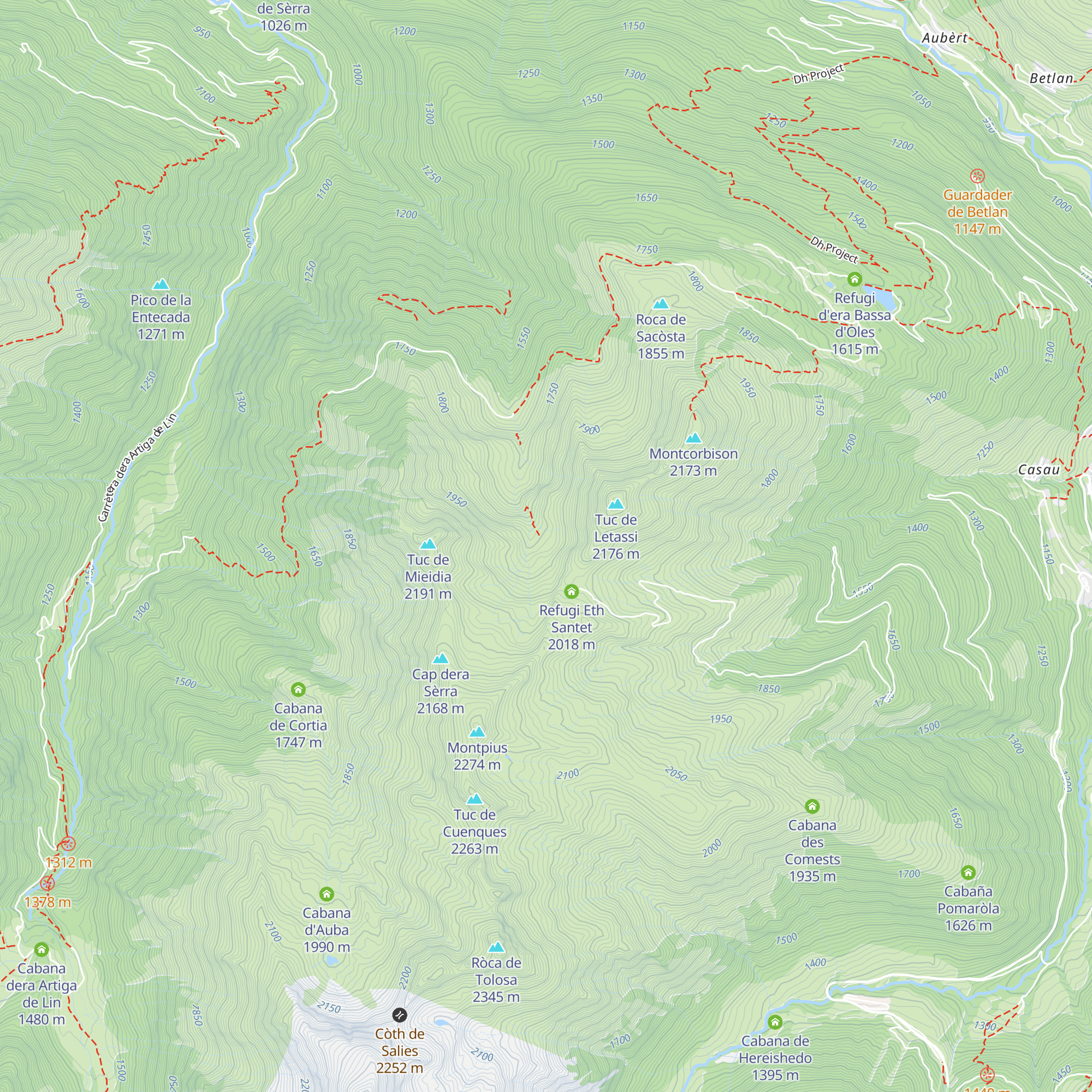 Cabana de Gèles map
