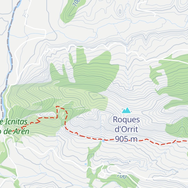Map of Les Roques d'Orrit