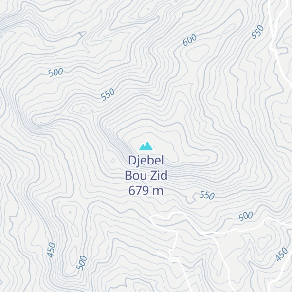 Map of Djebel Bou Zid