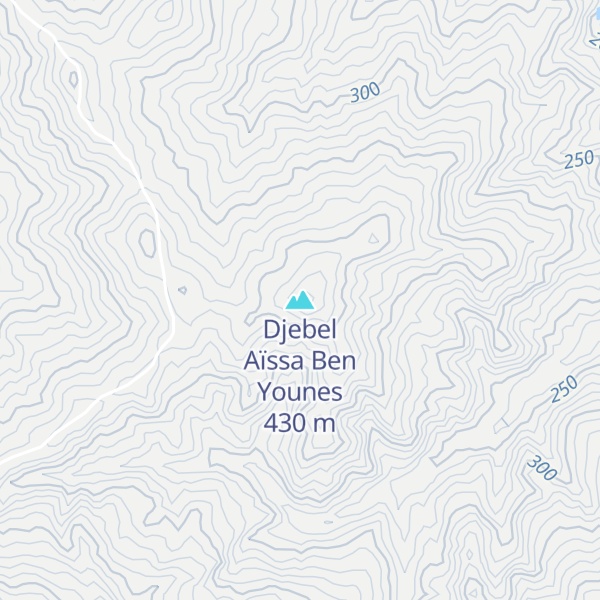 Map of Djebel Aïssa Ben Younes