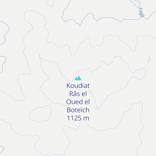 Map of Koudiat Râs el Oued el Boteïch