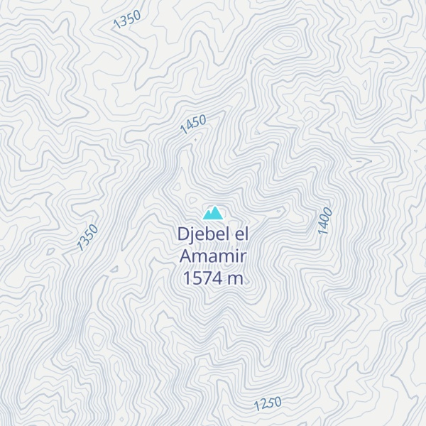 Map of Djebel el Amamir