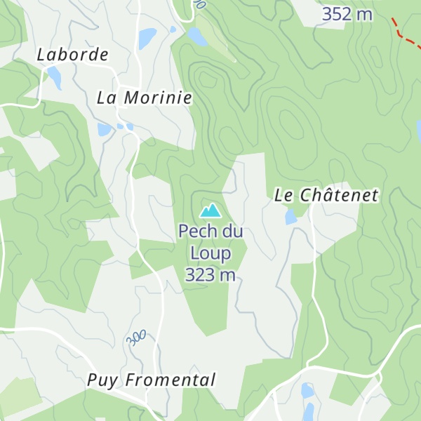 Map of Pech du Loup