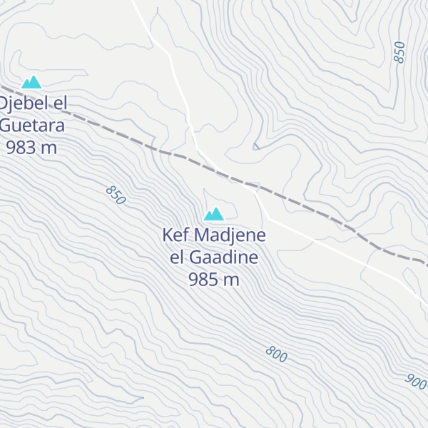 Map of Kef Madjene el Gaadine