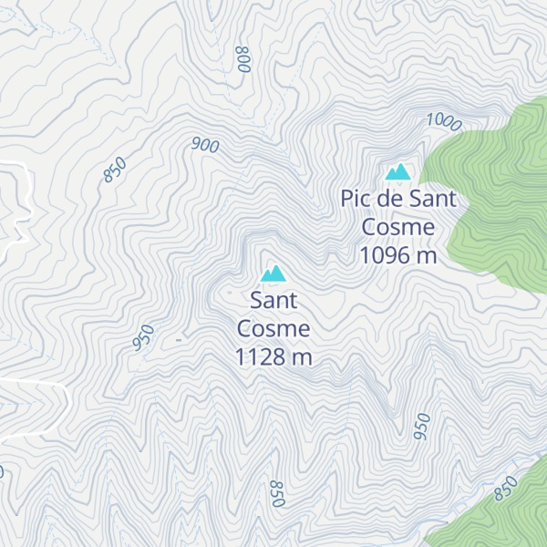 Map of Sant Cosme