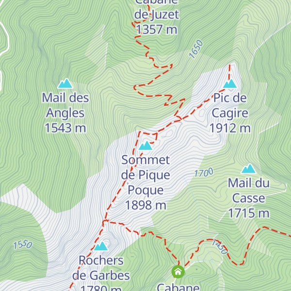 Map of Sommet de Pique Poque