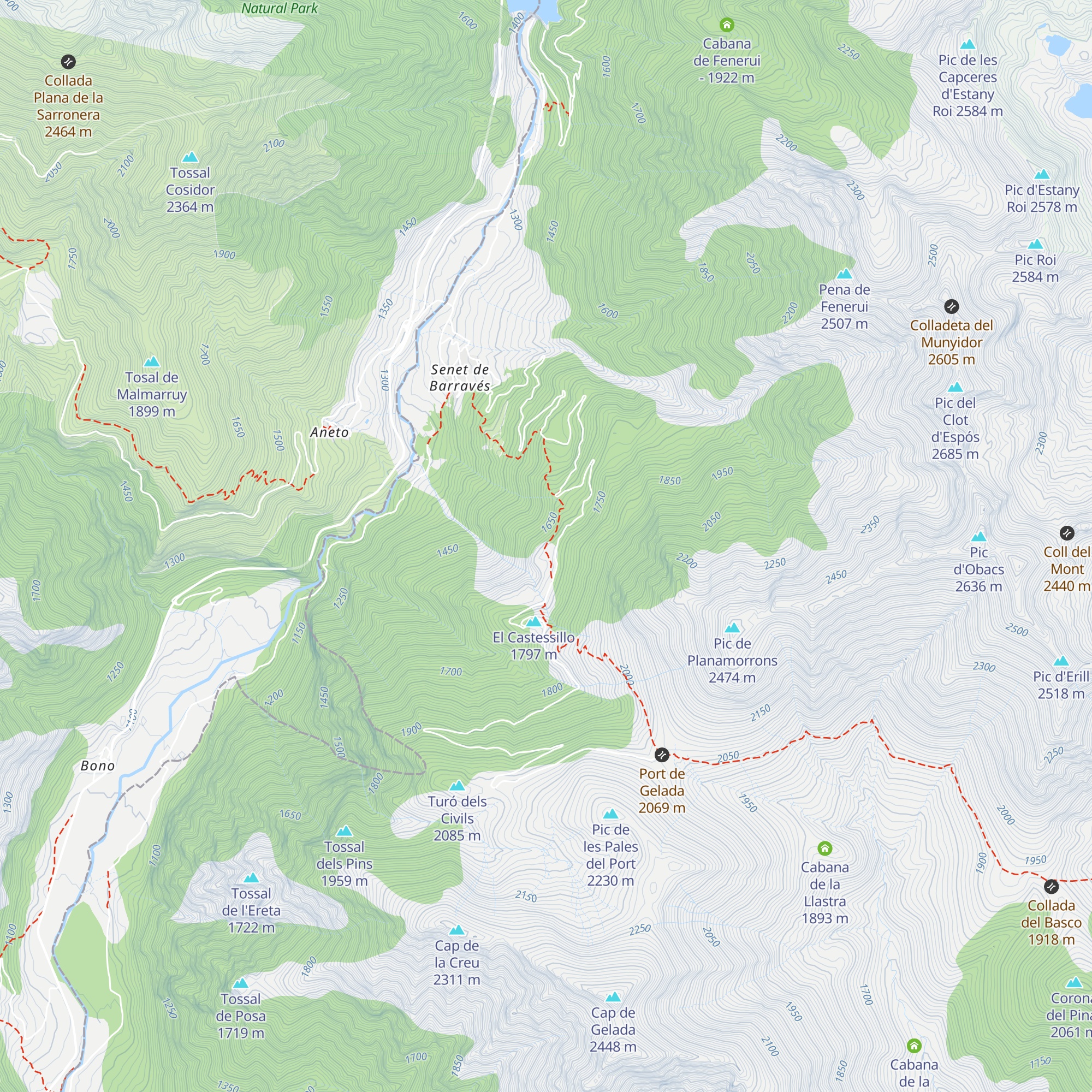 Caseta forestal d'Artigalonga map