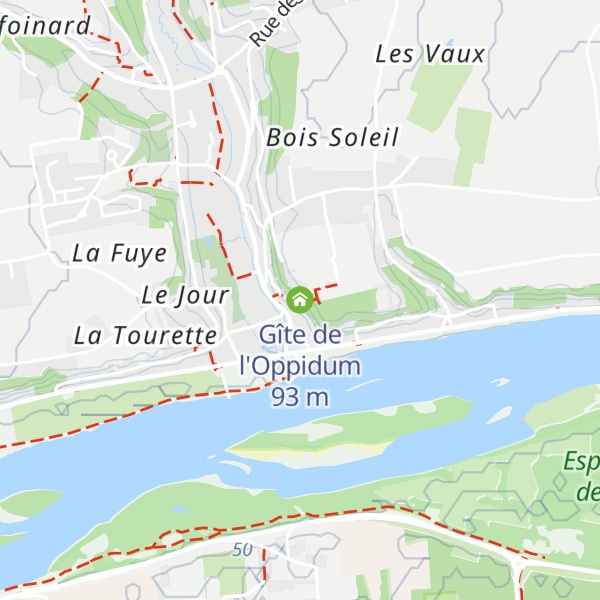 Map of Gîte de l'Oppidum