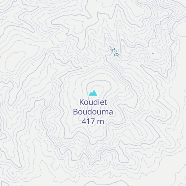 Map of Koudiet Boudouma