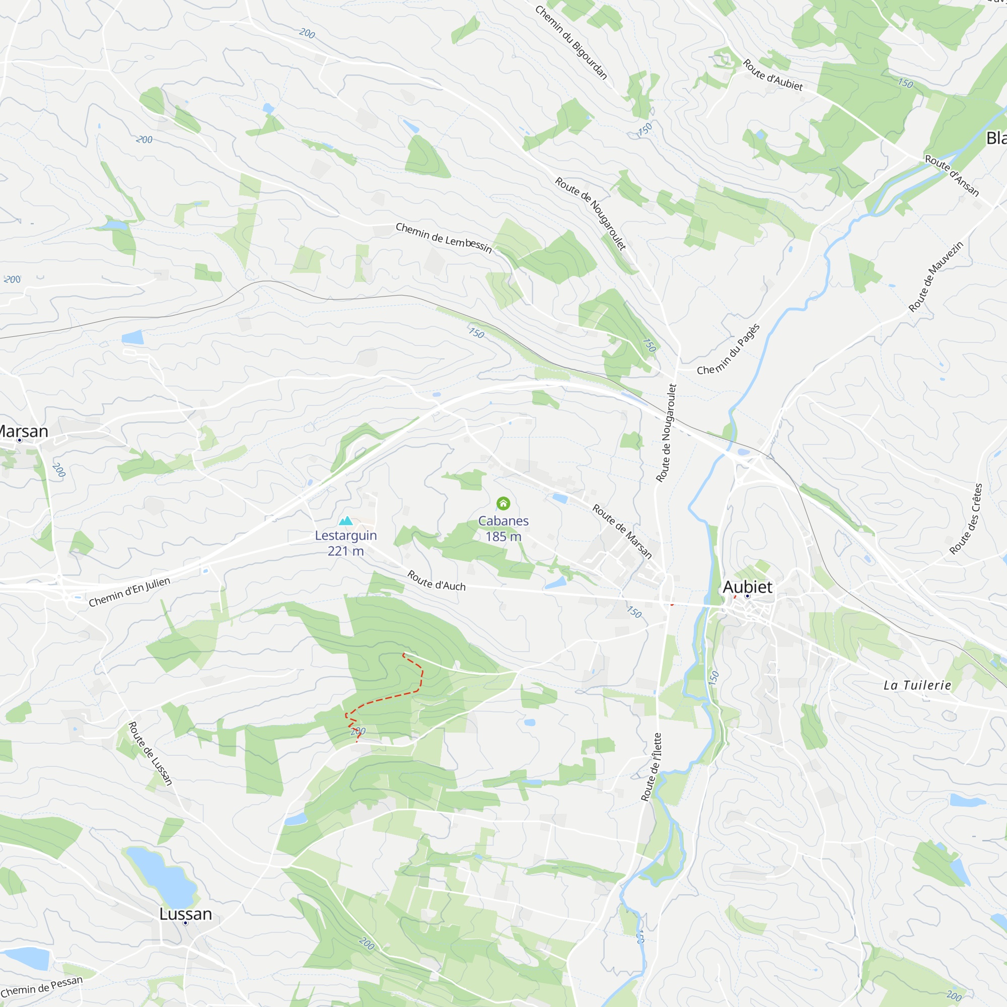 Cabanes map