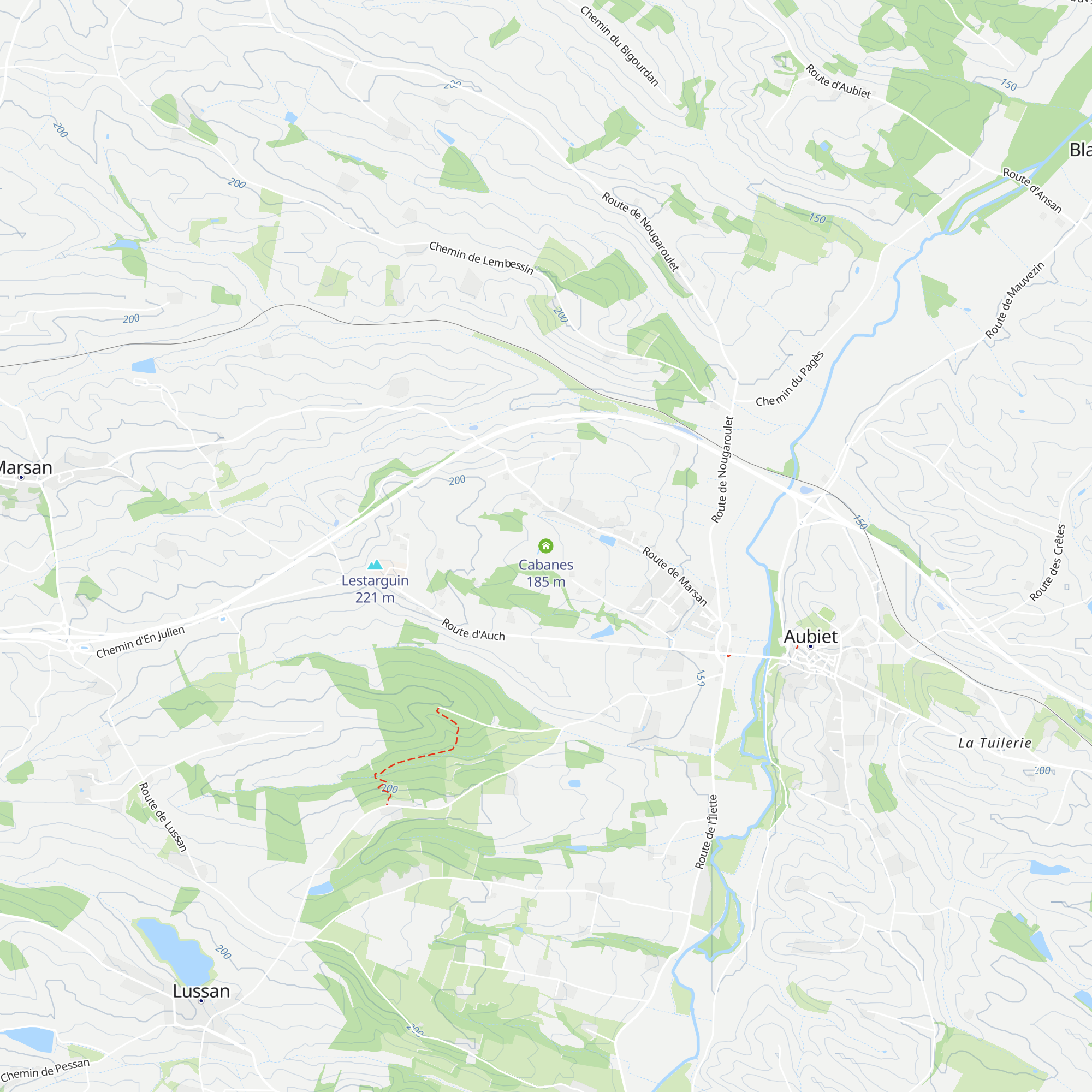 Cabanes map