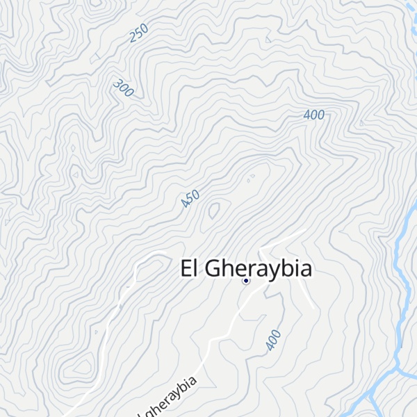 Map of Djebel el Gada