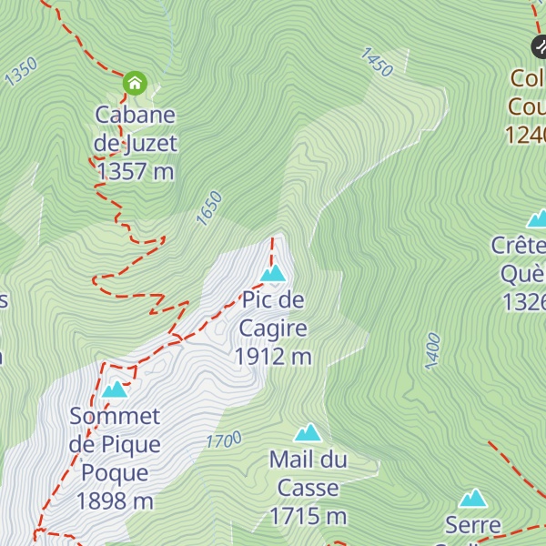 Map of Pic de Cagire