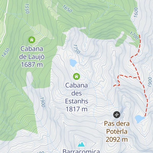 Map of Cabana des Estanhs