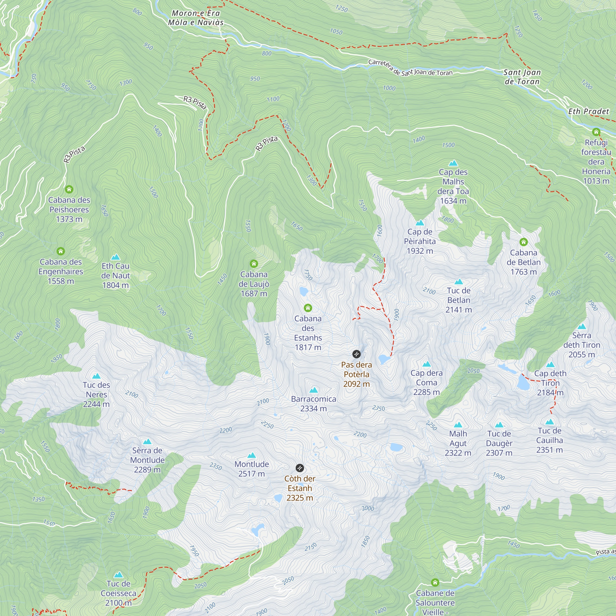 Cabana des Estanhs map