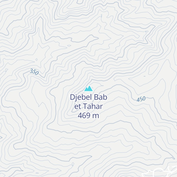 Map of Djebel Bab et Tahar