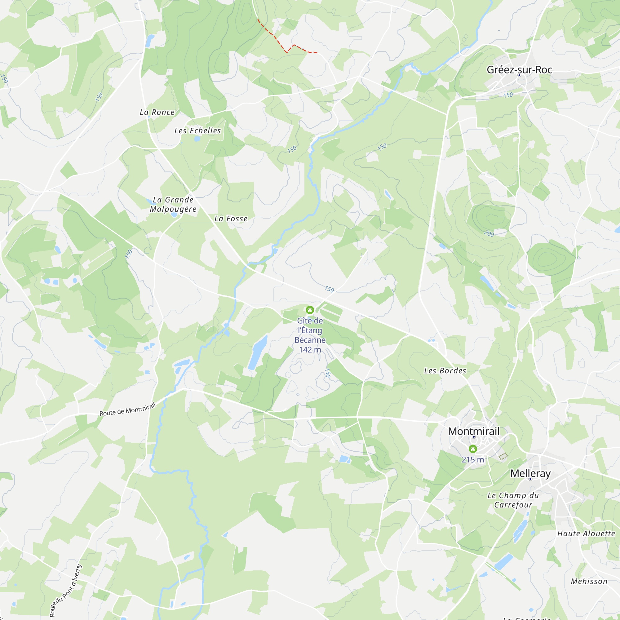 Gîte de l’Étang Bécanne map