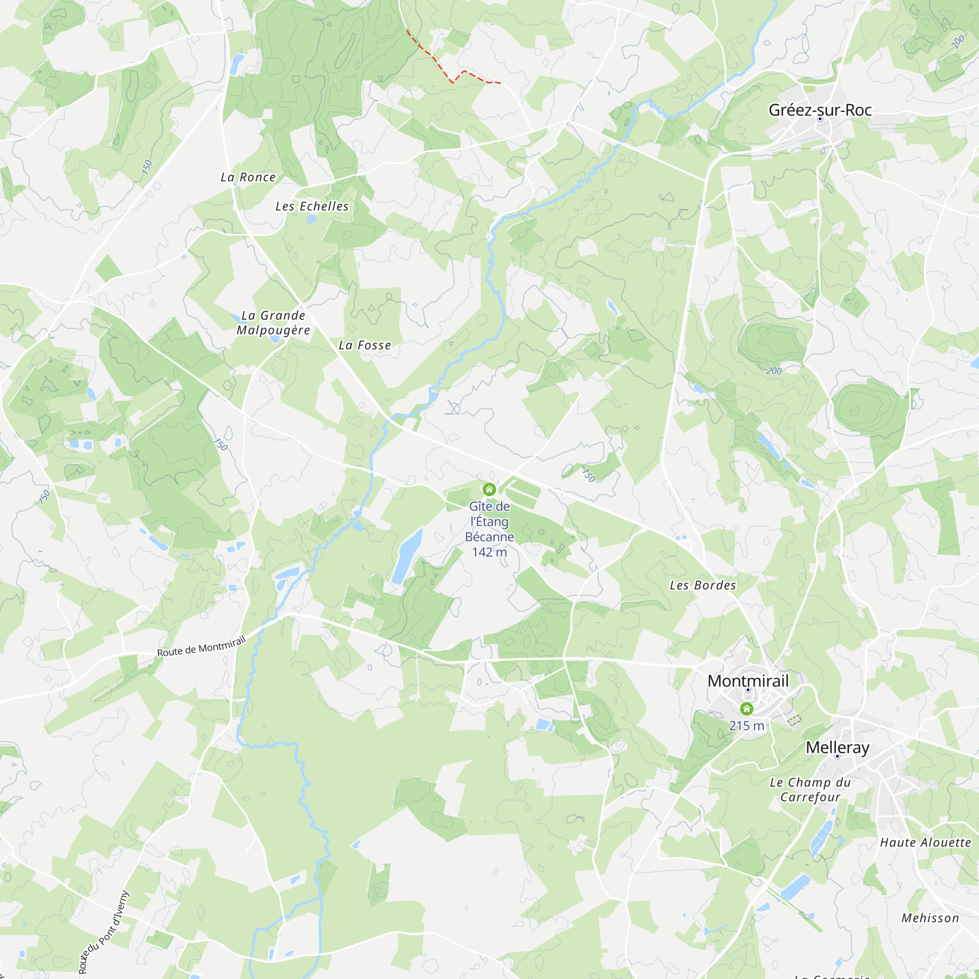 Gîte de l’Étang Bécanne map