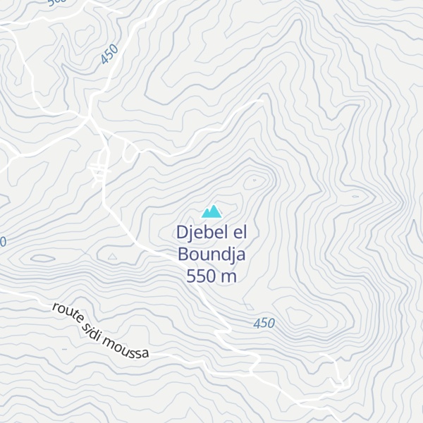 Map of Djebel el Boundja